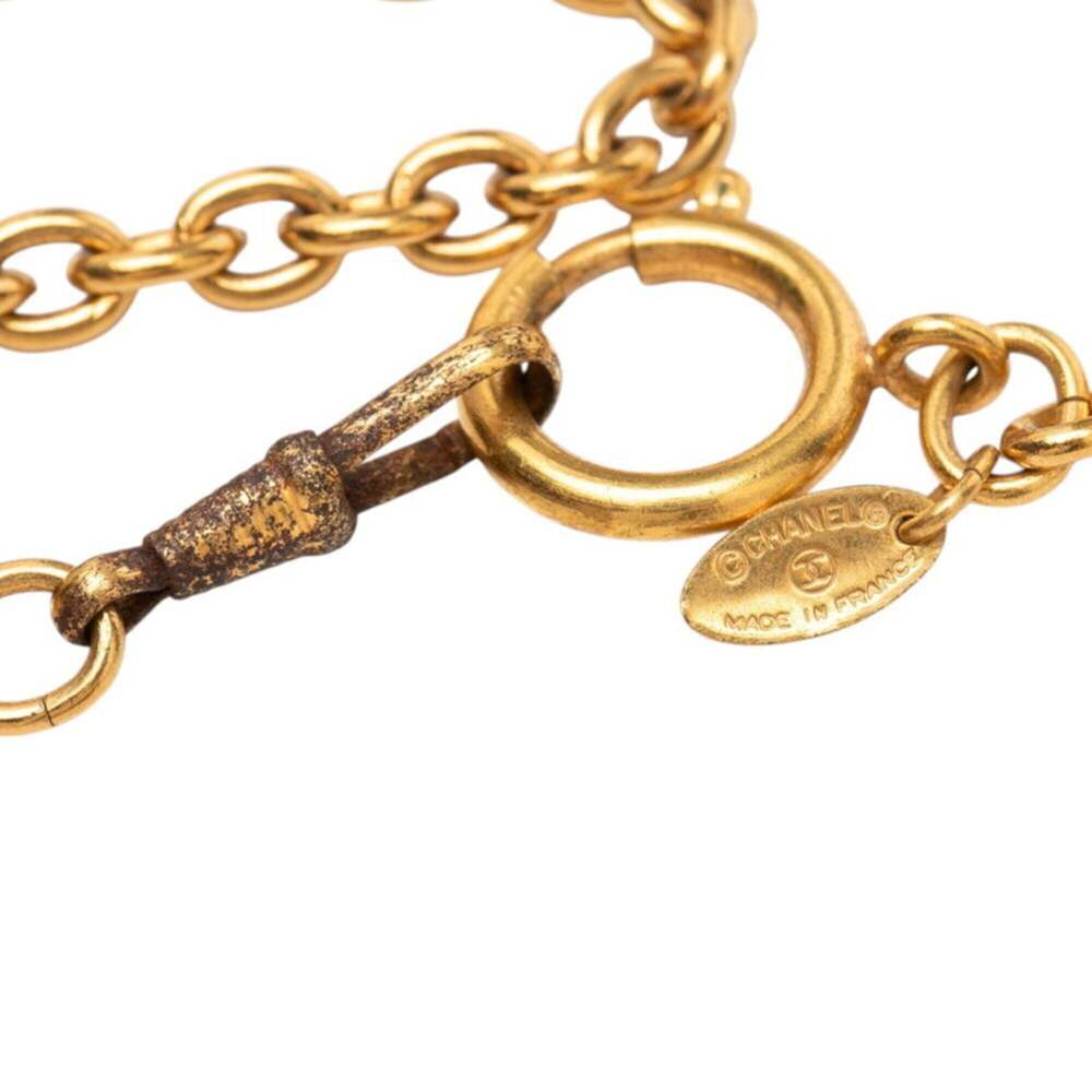 CHANEL Gold Logo Necklace - Picture 5 of 7